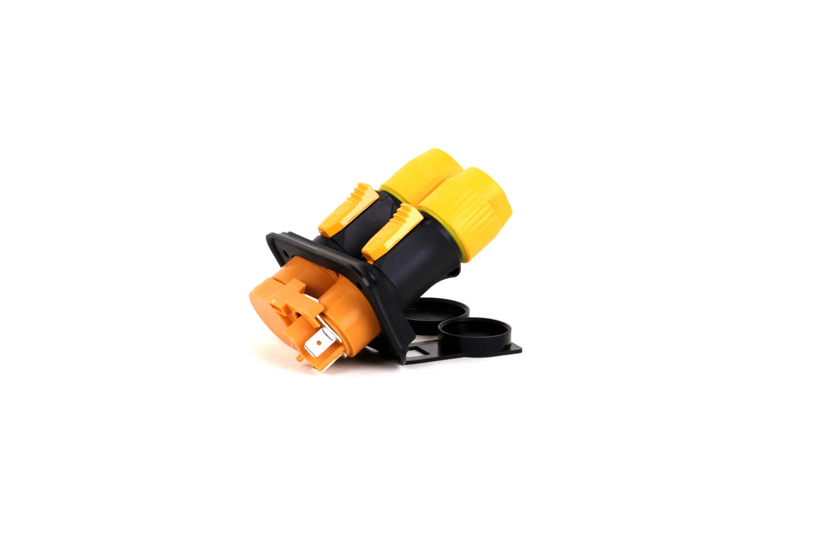 Waterproof True Locking 3Pin Powercon Male/Female Plug Connector In&Output NAC3FX-WP Coupler Panel Mount Chassis Socket Adapter