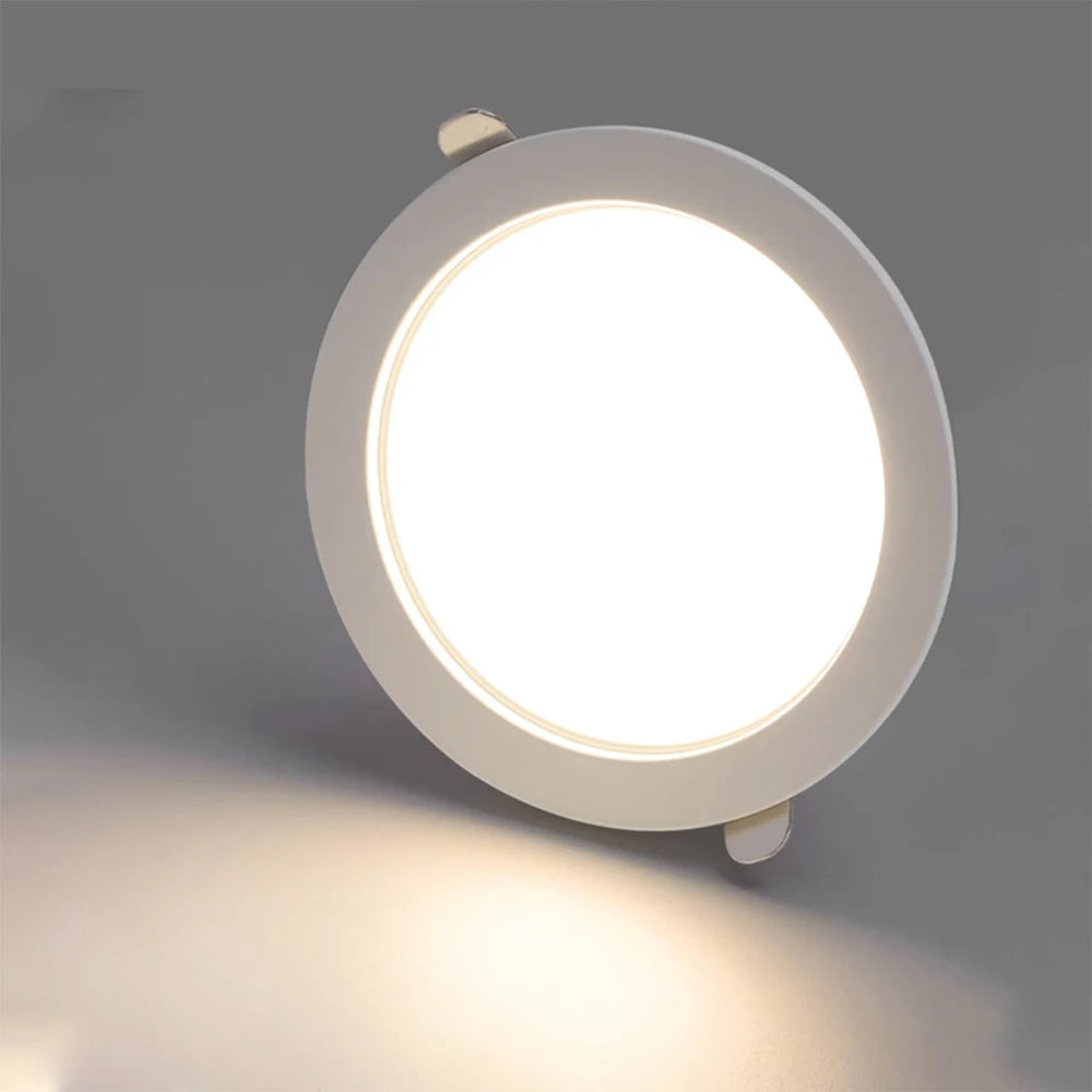 Tuya Smart Ultra-thin Embedded LED Downlight Bluetooth Zigbee Matter 3CCT Dimmable AC110V 220V Ceiling Lamp Indoor Lighting