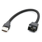 USB A Male to 9‑Pin Motherboard USB Header Extension Cable USB2.0 Mainboard Front Panel Internal Adapter Cord