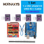 CNC Shield V3 Engraving Machine 3D Printe+ 4pcs DRV8825 Or A4988 Driver Expansion Board For Arduino + UNO R3 With USB Cable