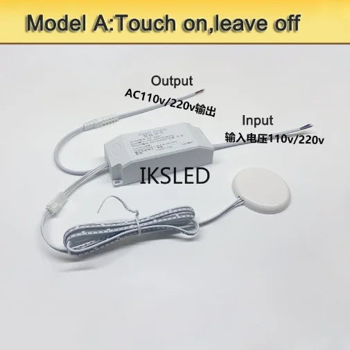Wardrobe sensor switch, cabinet touch switch, intelligent sensor AC110V-220V, can penetrate wood, stone and glass materials
