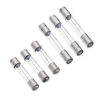 10pcs/lot 5*20mm 6*30mm 0.5 1 2 3 4 Fast Blow Glass Tube Fuses 5x20 6x30 mm 250V 5 6 8 10 15 20 25 30 A AMP Fuse