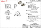 10PCS Micro USB 2P 5P Jack Charging Port Plug Dock Charger DIP SMD For Phone Tabletels Speakers Etc Port Socket Power Connector