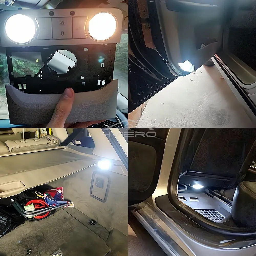 10Pcs Car Driving Led 8Smd 1206 Auto Interior Dome Reading Light Wedge Lighting DC 12V White Cob Bulb Dashboard Lamp Turn Signal