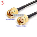 RG174 Coax Cable SMA Male To RPSMA Male Connector SMA To SMA Crimp for RG-174 Extension Copper Feeder Wire for Coax Card Antenna