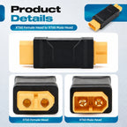 XT60 Male/Female to XT60 Plug Female/Male Adapter Converter Connector For RC Toys Radio-Controlled Car Remote Control Aircraft