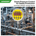 MD-S825E Electric Contact Pressure Gauge AC220V 380V DC24V 0.16-60MPa 304 Stainless Steel Digital Pressure Switch Meter