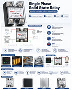 Solid State Relay DC to AC AC to AC DC to DC Zero-crossing SSR 10A25A40A50A60A80A100A