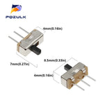 20PCS Toggle Switch SS12D00 DIP Slide Switch 3Pins SS12D00G3 The Power Switch Hand Shank 3MM
