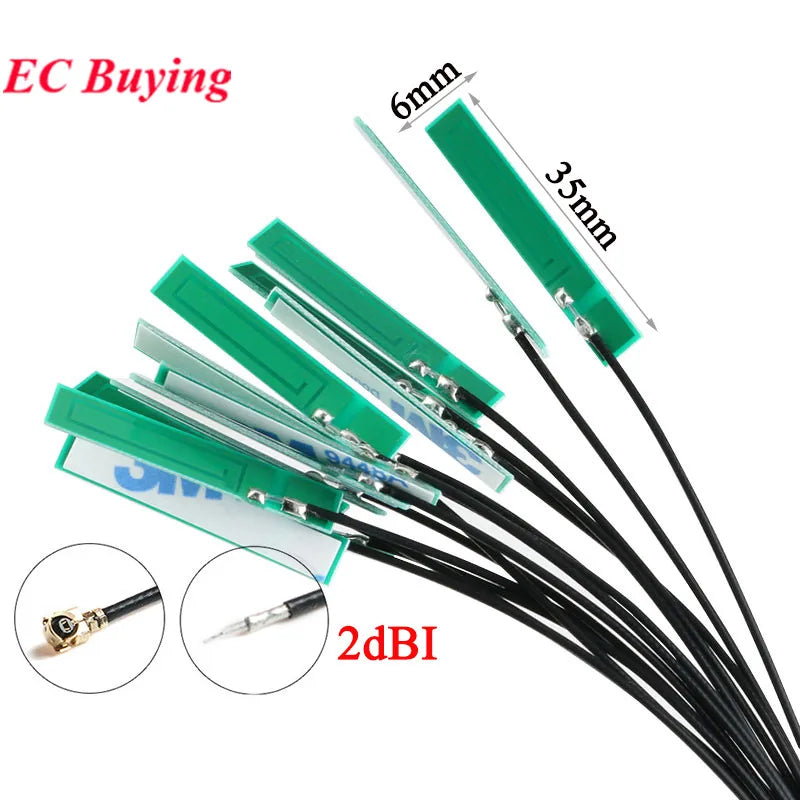 5Pcs/1pc 2DBI GSM/GPRS/WCDMA/CDMA/3G Sim800 NB-IOT Module Built in Circuit Board PCB Antenna U.FL Connector RG1.13