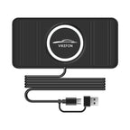 Wireless Charger Car Silicone Pad Stand For iPhone 17 16 14 13 12 Xiaomi Samsung Huawei Mobile Phone Fast Car Wireless Charging