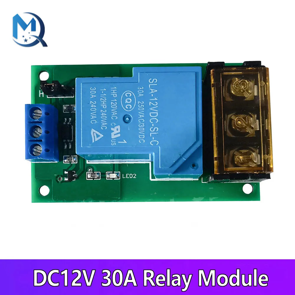 YYG-2 High Power Relay Module One Way High/Low Level Trigger Optocoupler Isolation Relay Module 30A DC5V/12V/24V
