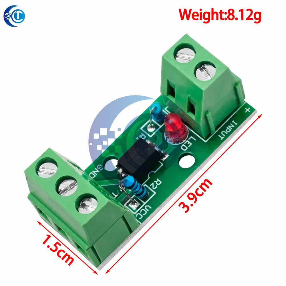 1 Channel Way Optocoupler Isolation Module PC817 EL817 3V-5V 12V 24V Photoelectric Isolator Rail Holder PLC Drive Motor Board