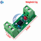 1 Channel Way Optocoupler Isolation Module PC817 EL817 3V-5V 12V 24V Photoelectric Isolator Rail Holder PLC Drive Motor Board