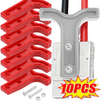 For Anderson Plug Pull Handle Caravan Solar Battery Quick Disconnect Connector Safe Release T Handle Red Gray Auto Accessories