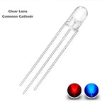 100 Pcs 5mm Led Diode Bicolor Two Color Red Green Blue Commmon Anode Cathode 2V 3V 20mA F5 Light Emitting Lamp Blub For DIY PCB