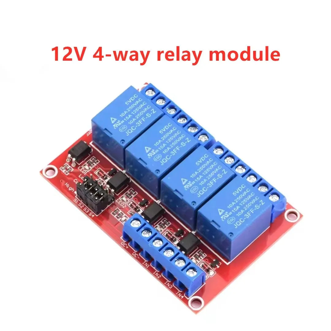 1-5Pcs DC 5V 9V 12V 24V 1 Channel Relay Module With Optocoupler Shield Board High Low Level Trigger Power Supply Module Arduino