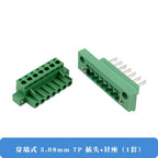Pluggable Through-Wall Green Terminal Block 2EDGWB-5.08MM With Screw Fixed Panel 2P3P4P-12P