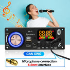 200W DIY Home Digital Amplifier MP3 Decoder Board 100W Audio Power Bluetooth 5.3 FM For Music Subwoofer Speakers Volume Control