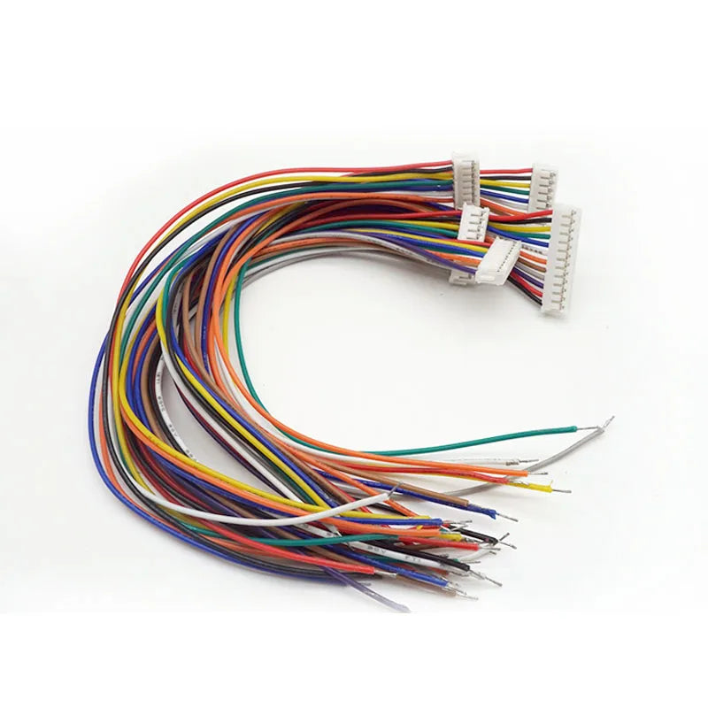 5Pcs JST ZH1.5 1.5mm Pitch Single End Wire Cable 2/3/4/5/6/7/8/9/10Pin 28AWG 10/15/20/30cm DIY Electronic Connector