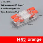 Quick Wiring Terminal Push-in Wire Connector Splitter Mini Universal High power Butt Terminal Block Led Light 1 in Multiple Out