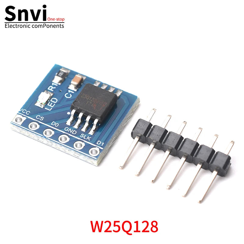 Snvi W25Q80 W25Q16 W25Q32 W25Q64 W25Q128 Large Capacity FLASH Storage Module SPI Interface BV FV STM32 Code