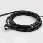 M8 Sensor Connector with Wire Waterproof 3 4 5 6 8 Pin Straight Elbow Aviation Connectors Male Female L-shaped Plug with Line