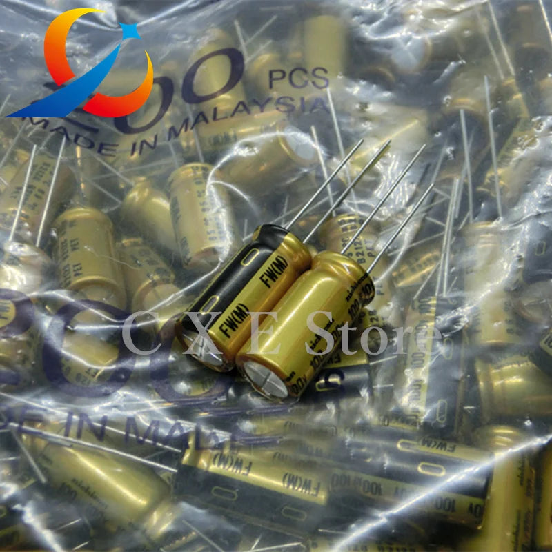 10pcs NICHICON FW Series 6.3V 16V 25V 35V 50V 63V 100V 1UF 10UF 220UF 470UF 1000UF Electrolytic Capacitors HIFI Audio Capacitor