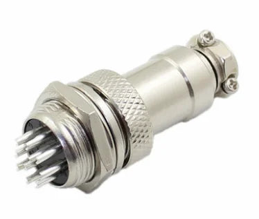 1 Set 5/8' GX16-2/3/4/5/6/7/8/9/10 Pin Male Female 16mm Wire M16 GX16 Circular Aviation Connector Socket Plug Metal