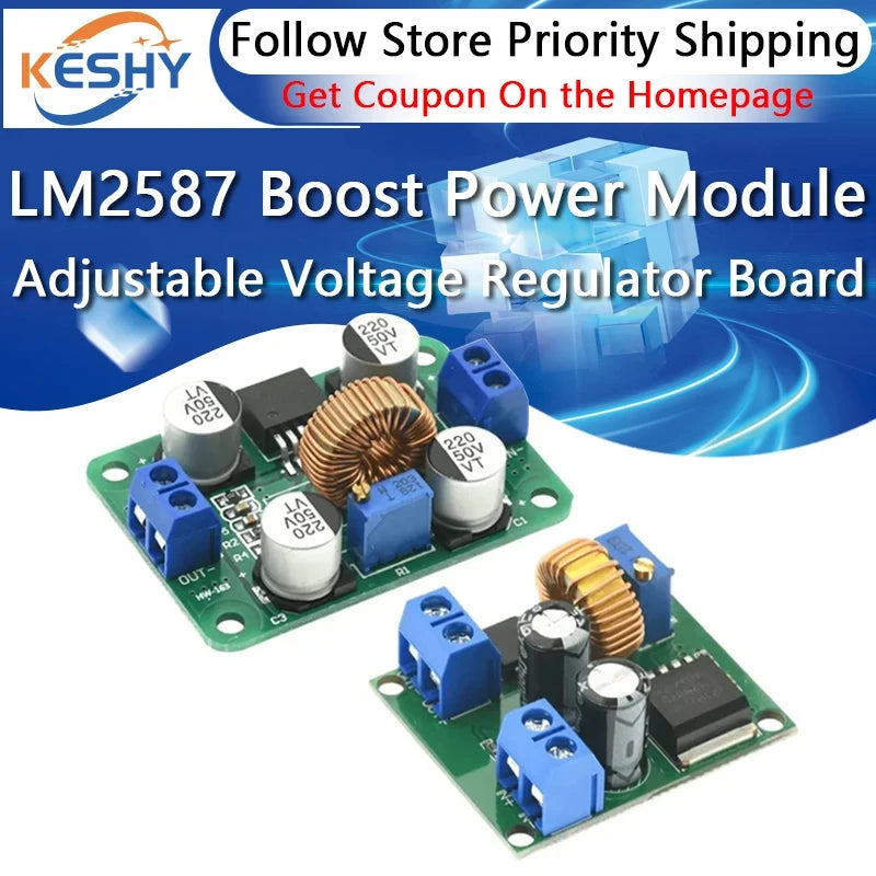 LM2587 DC-DC 3.5V-30V To 4V-30V Step Up Power Supply Module Adjustable 5A Boost Converter Voltage Regulator Board 5V