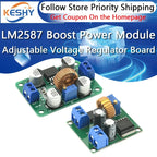 LM2587 DC-DC 3.5V-30V To 4V-30V Step Up Power Supply Module Adjustable 5A Boost Converter Voltage Regulator Board 5V