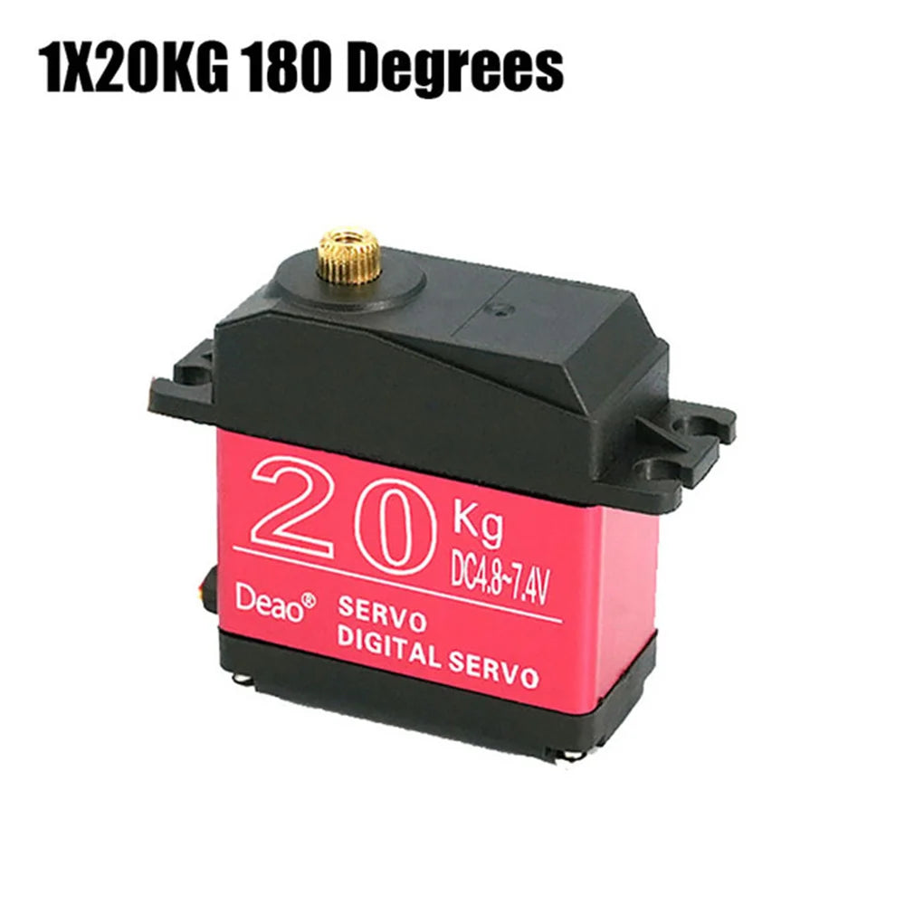 Waterproof 20KG 25KG 30KG 35KG Servo 180 Degree 270 Degree Large Torque Digital Servo Metal Gears 25T Servo Arm For RC Car Truck