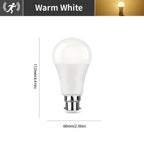 4PCS Radar Motion Sensor Light Bulb B22 220V 6W 9W 12W 15W 18W 20W Auto ON/OFF LED Night Light Bedroom Garden LED Bulbs For Home