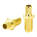 SMA Female RP-SMA Male Bulkhead Crimp Connector Gold-plated 50Ohms for RG58 RG142 SYV50-3 Cable