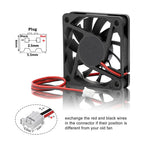 6010 Fan 60x60x10mm DC 5V 60mm X 10mm Brushless Cooling Fan, Replacement 60mm Fan for Cooling DIY PC Computer Case