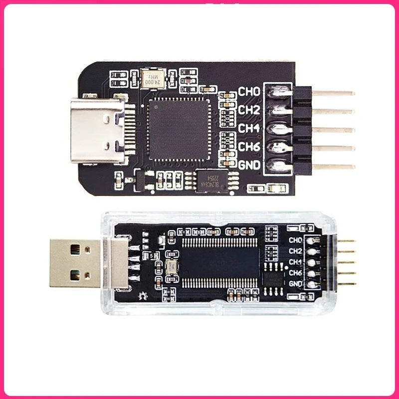 1Pcs DLA Logic Analyzer ARM FPGA Debugging Tool Protocol Analysis 24MHz Sampling Rate 8 Channels Open Source Sigrok PulseView