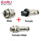 GX12 GX16 GX20 Aviation Connector Plug Socket Circular Connector 2 3 4 5 6 7 8 9 10 12 Pin 12/16/19mm Cable Wire Male Female