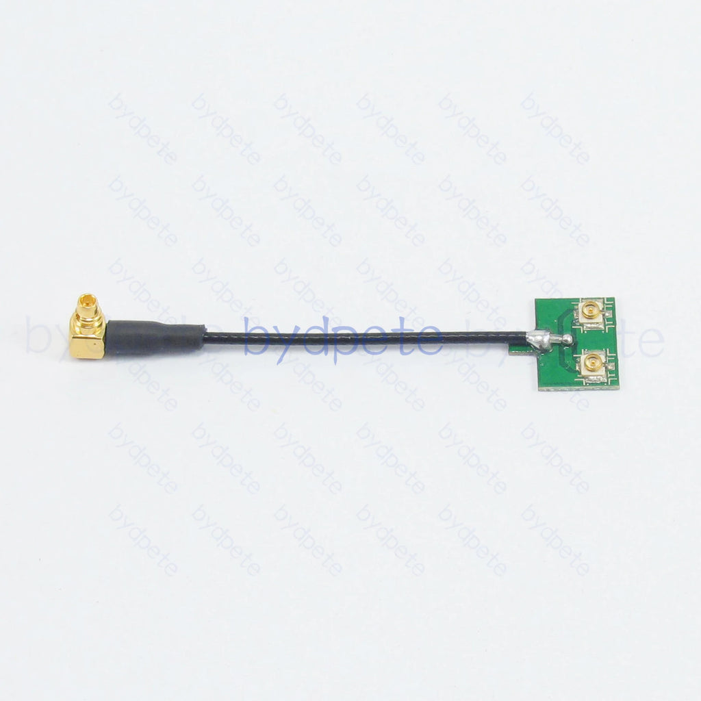 MMCX Male Plug Y Type Splitter Cable to 2x IPX UFL Socket SMD PCB 1.37mm RF Coaxial Kable 50ohms Adapter