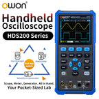 OWON HDS2102S/HDS272S/HDS242S Handheld 3-in-1 Digital Oscilloscope, Signal Generator, Multimeter | 100MHz Bandwidth, 2 Channels