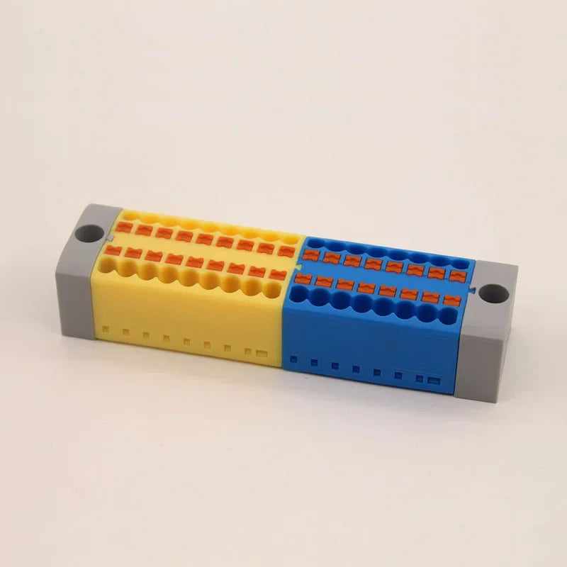 DIN Rail Terminal Block 1/5/10PCS 2.5mm2 Push In Quick Connect Electrical Wire Connector Modular Power Distribution Block