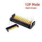 5 20Pcs Blade Male Battery Connector 2.0 MM Pitch 3 4 5 6 7 8 9 10 11 12 Position Right Angle Through Holes Straight PCB Header