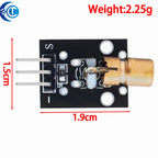 KY-008 650nm Laser Transmitter Module with Laser Sensor Module Non-Modulator Tube Laser Receiver Module Kit