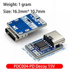 Type-C PD decoy module PD23.0 to DC DC trigger extension cable QC4 charger 9V 12V 15V 20V PDC004-PD