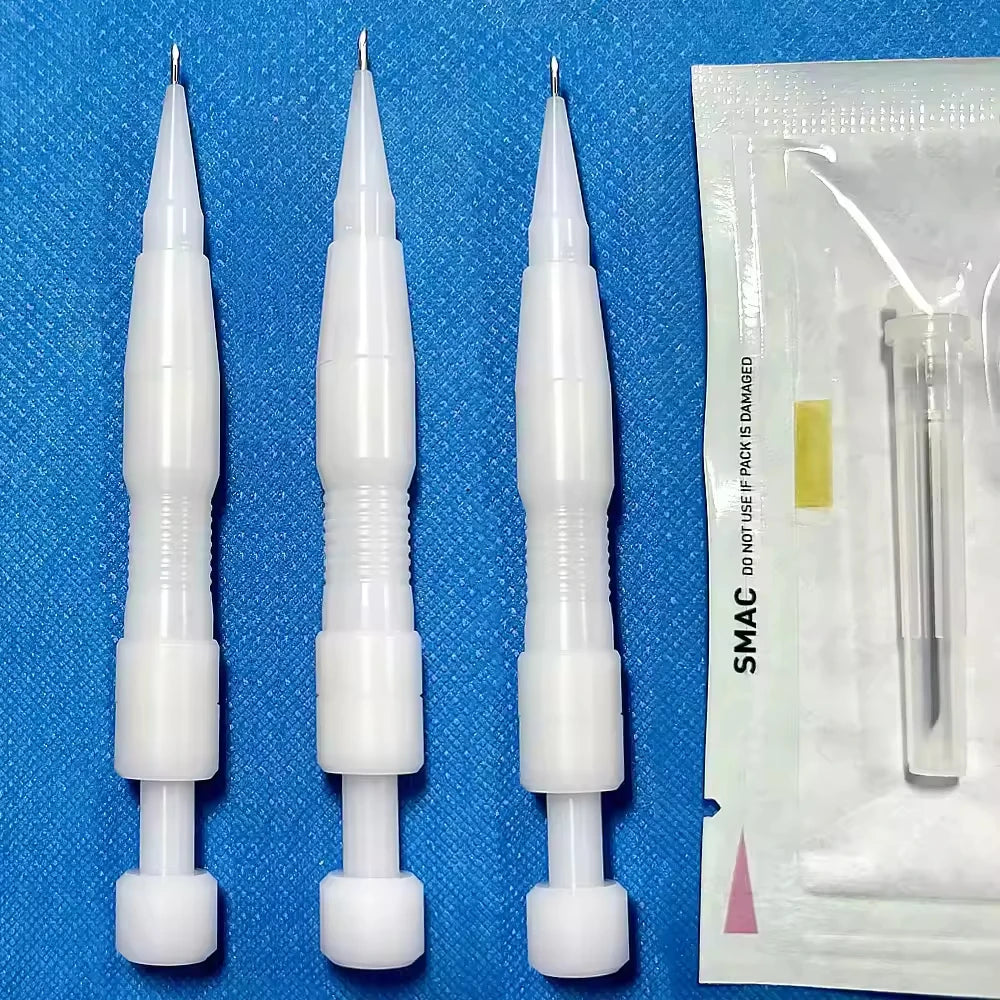 0.7mm-1.2mm Hair Follicle Implanting Pen, Plastic Hair Transplant Pen, Hair Transplant Tool Accessories 1/5/10pcs