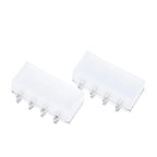 5pcs 5.08mm Pitch Molex White Big 4p 4d Female Socket Straight Hollow Needle for Pc Computer Atx Ide Power Connector