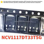 10PCS NCV1117DT33T5G TO-252 1733VG 1A 3.3V Fixed Output Low Voltage Drop Linear Regulator