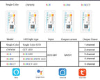 Tuya WiFi Smart LED Controller DC5-24V Single Color Dimmer CCT RGB RGBW RGBCCT LED Strip APP Remote Works with Alexa Google Home