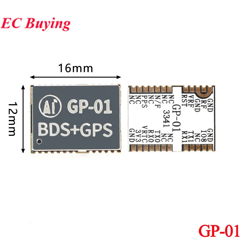 2Pcs/1pc GP-01 GP-02 Kit GPS+BDS Beidou Dual Mode Timing Satellite Positioning Navigation Module BG02-T Development Board