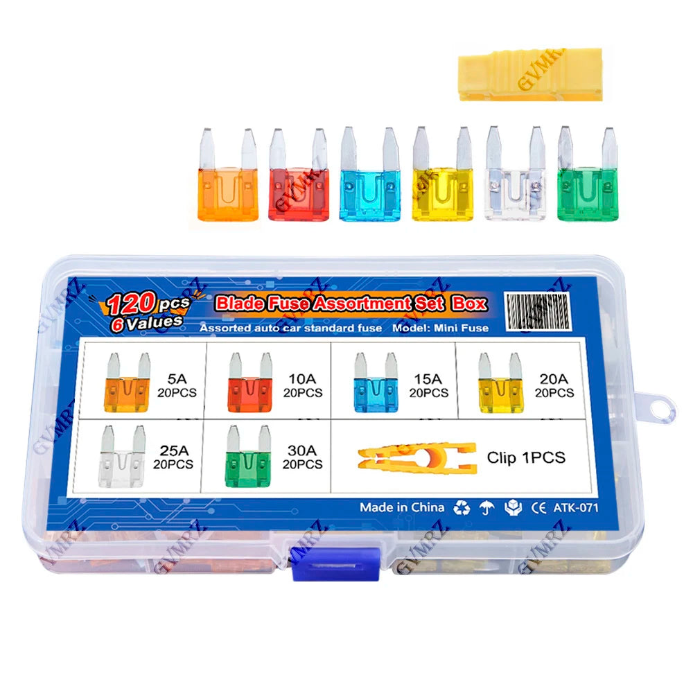 Car Blade Fuse Kit Fuses Automatic Truck Blade The Fuse Insurance Insert Insurance of Xenon Piece Lights Auto Accessories box