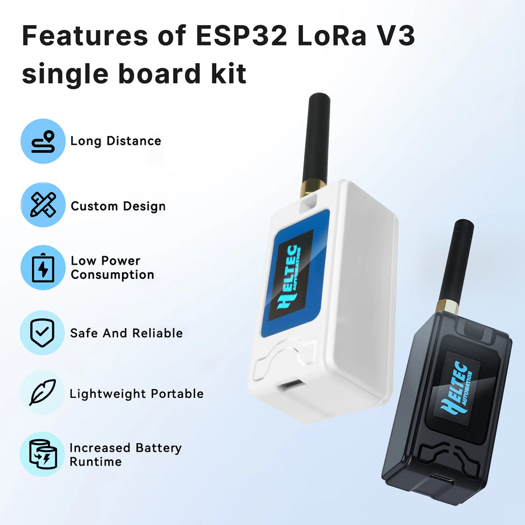Heltec V3 LoRa 32 with Case ESP32-S3 SX1262 Meshtastic Meshcore Node 868MHz 915MHz OLED Display WiFi BLE IoT Kit